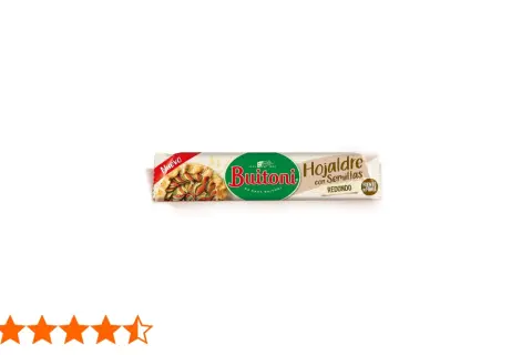 Masa de hojaldre Buitoni con semillas, redonda. ¡Se puede congelar la masa de hojaldre Buitoni para tenerla lista siempre!