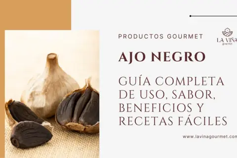 Ajo negro, un ingrediente gourmet. Descubre su guía completa de uso, sabor, beneficios y recetas fáciles.