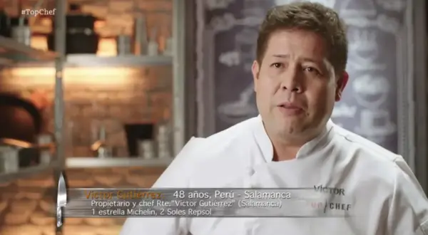Victor Gutiérrez, chef peruano con estrella Michelin, habla en Top Chef.