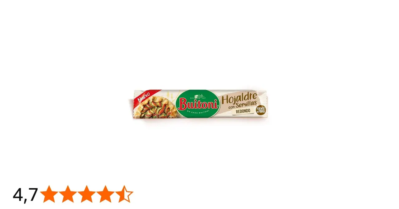 Masa de hojaldre Buitoni con semillas, redonda. ¡Se puede congelar la masa de hojaldre Buitoni para tenerla lista siempre!