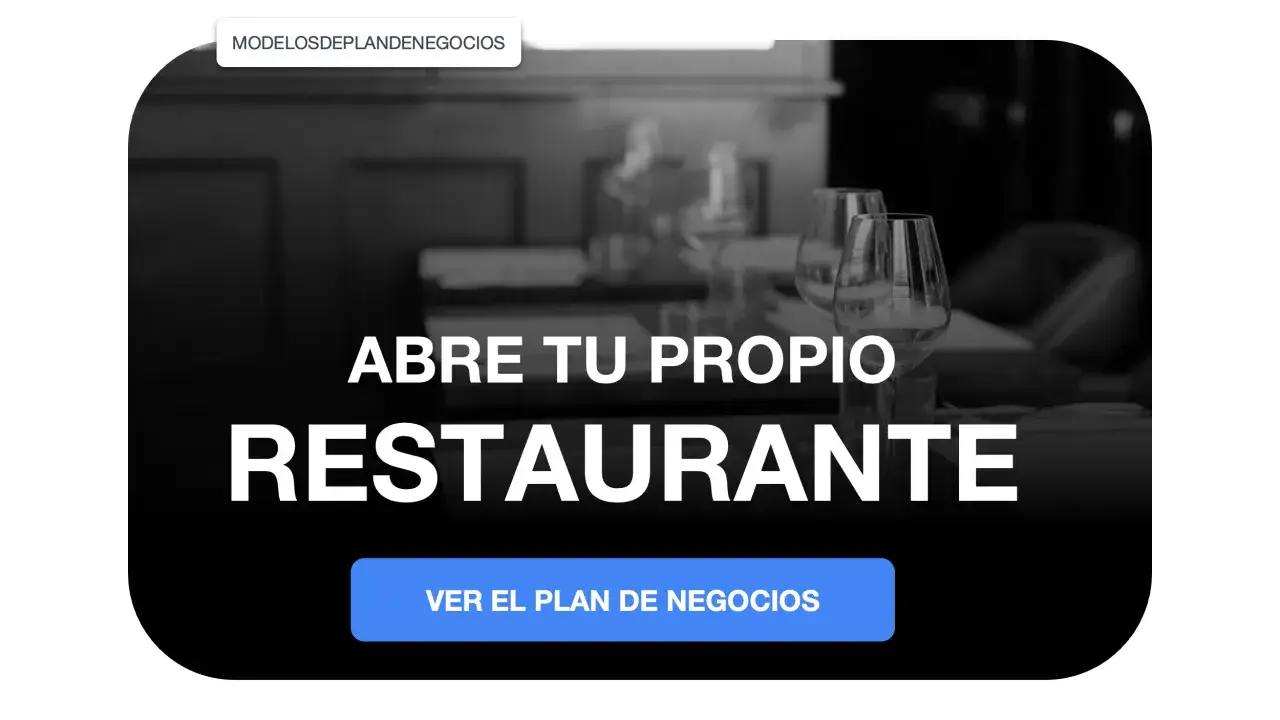 Abre tu propio restaurante. Descarga el plan de negocio para empezar tu aventura culinaria.